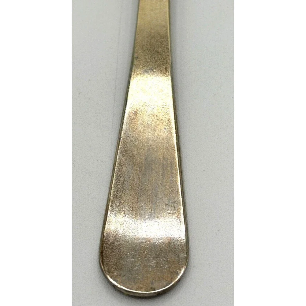 Vintage Silver Plated Salad‎ Serving Fork (Spork) and Spoon Made in Italy 9”